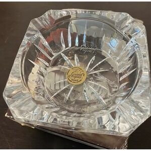 Cristal d'arques Genuine‎ Lead Crystal ashtray Made In France Blois New In Box